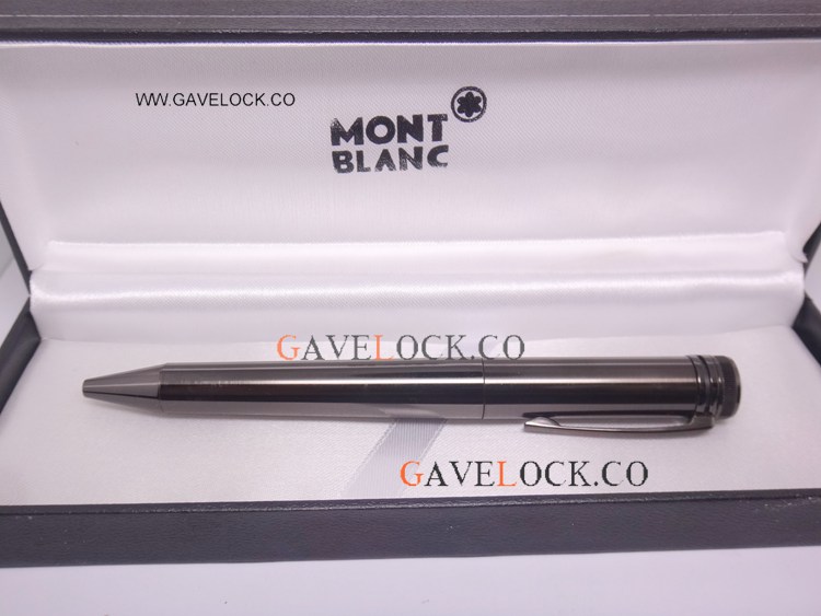 Mont Blanc Replica Heritage Collection 1912 Capless Solid Gray Ballpoint Pen